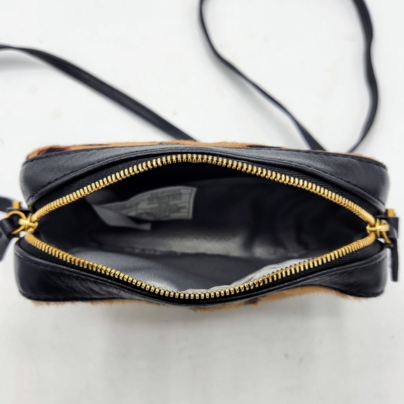 Aritzia Auxiliary Cow Leather Leopard Print Crossbody Purse - Picture 8 of 16